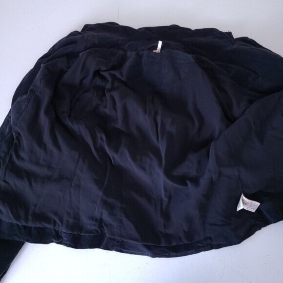 Free People Byron Black Corduroy Blazer Jacket S - Picture 6 of 8